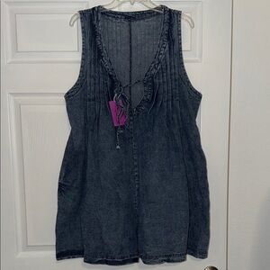 Amazon Black Denim Jumpsuit